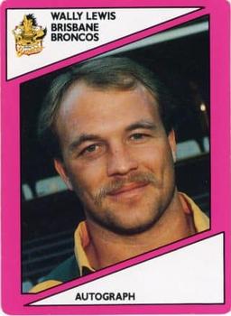 1988 Scanlens #112 Wally Lewis Front